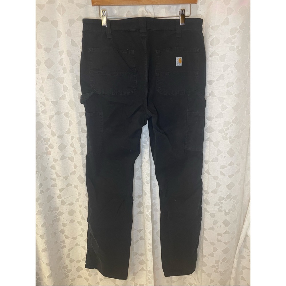 Lot Carhartt Women's Tall Black, Tan, and Brown Utility Pants - Picture 4 of 5